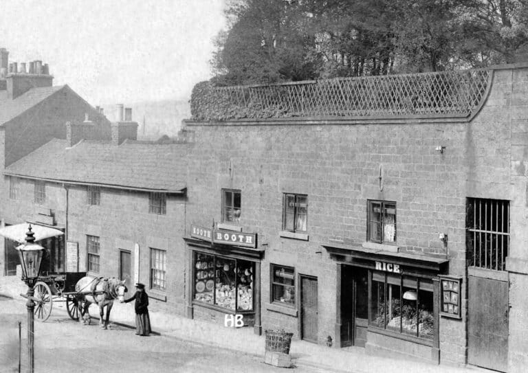 Above Booth’s and Rice’s shops on King Street c1900