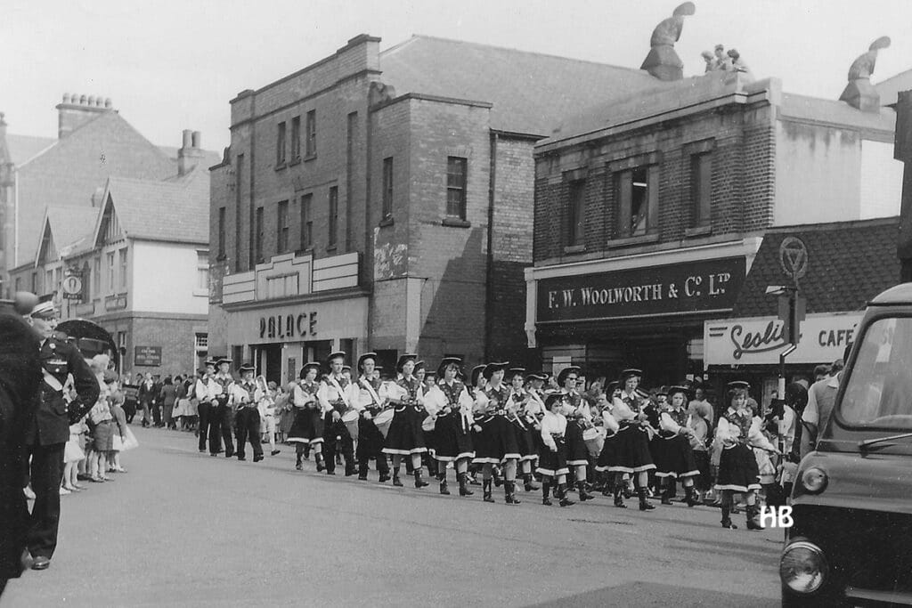 Parade outside Palace Cinema Belper