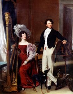 Elizabeth and John, brother and sister